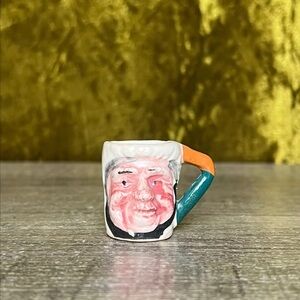 Vintage Miniature Tobi Mug Man Face